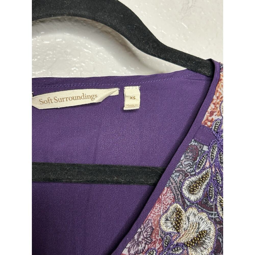 Soft Surroundings Embellished Patchwork Tunic Top… - image 8